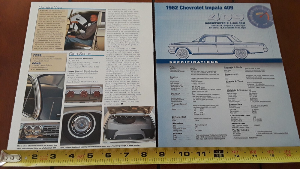 1962 CHEVROLET IMPALA ORIGINAL 2006 ARTICLE