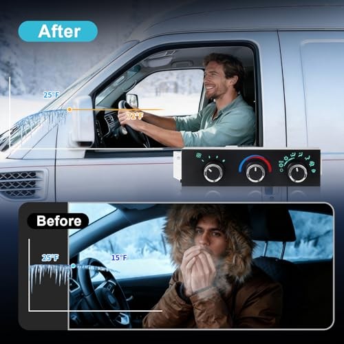 Front Climate Control Module Compatible with 1996-2020 Chevy Express 1500 2500