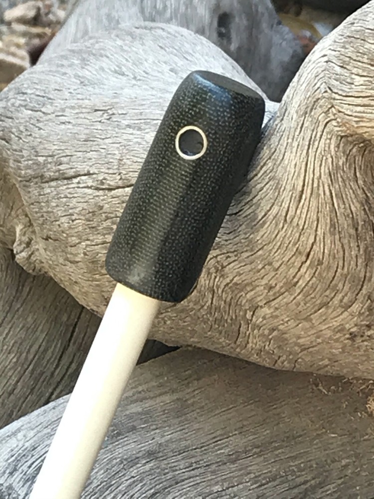 Black Micarta 3/8" Ceramic Field Sharpener