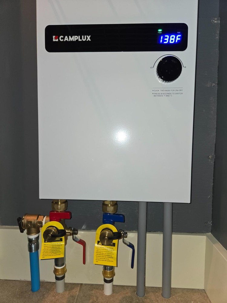 18kW Electric Tankless Water Heater 240V Compact Self-Modulating for Whole House