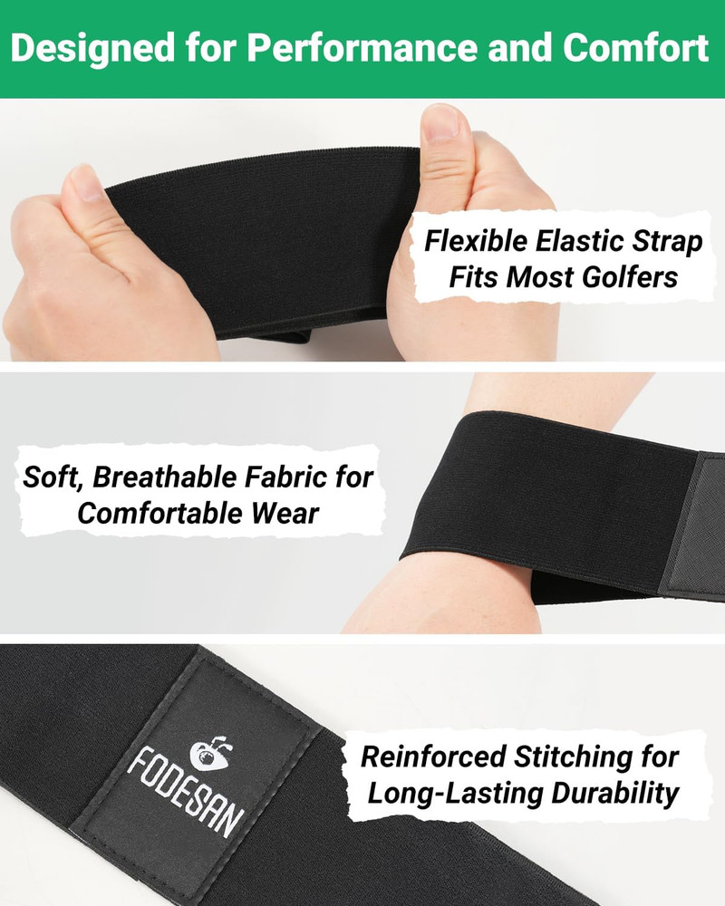 Golf Arm Connection Training Aid for Improved Swing Tempo and Consistency