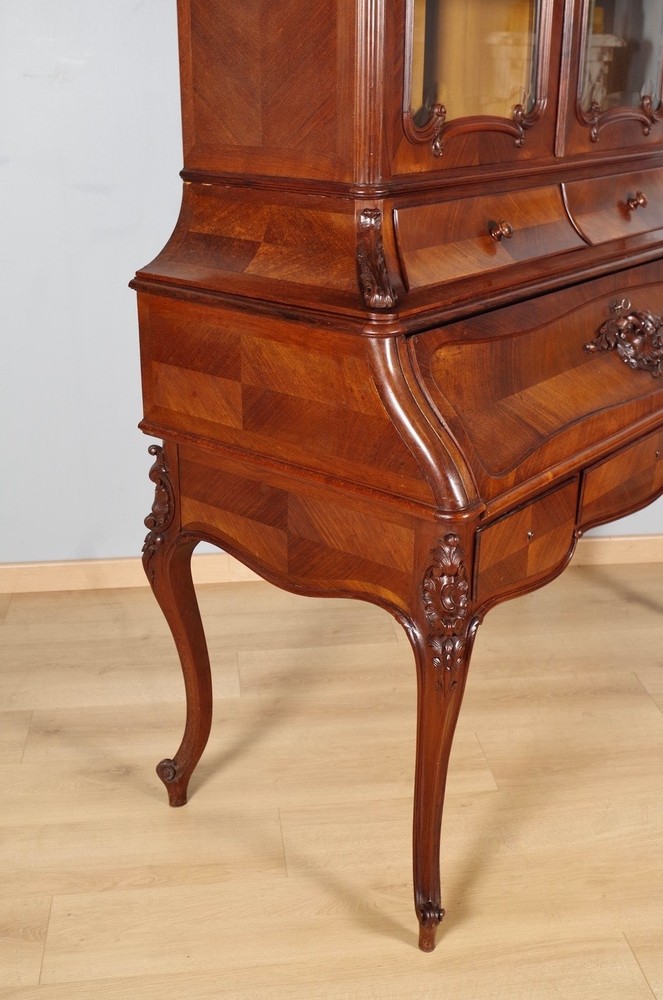 Louis XV Style Bookcase Desk