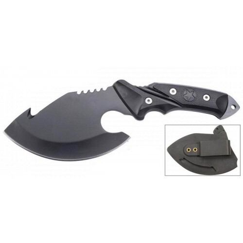 Defender 10" Black Skinner Knife with Sheath