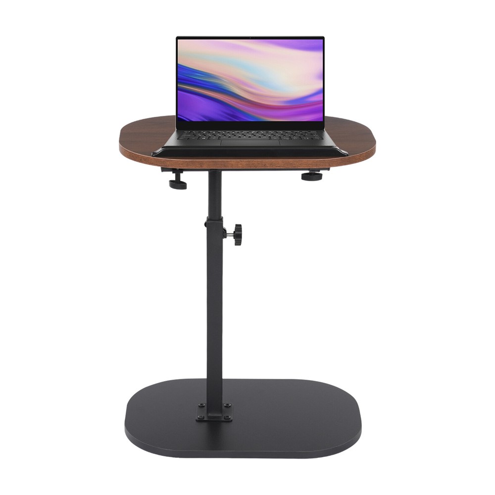 C-shaped Side Table Sofa Table for Living Room+Study Height Adjustable SideTable