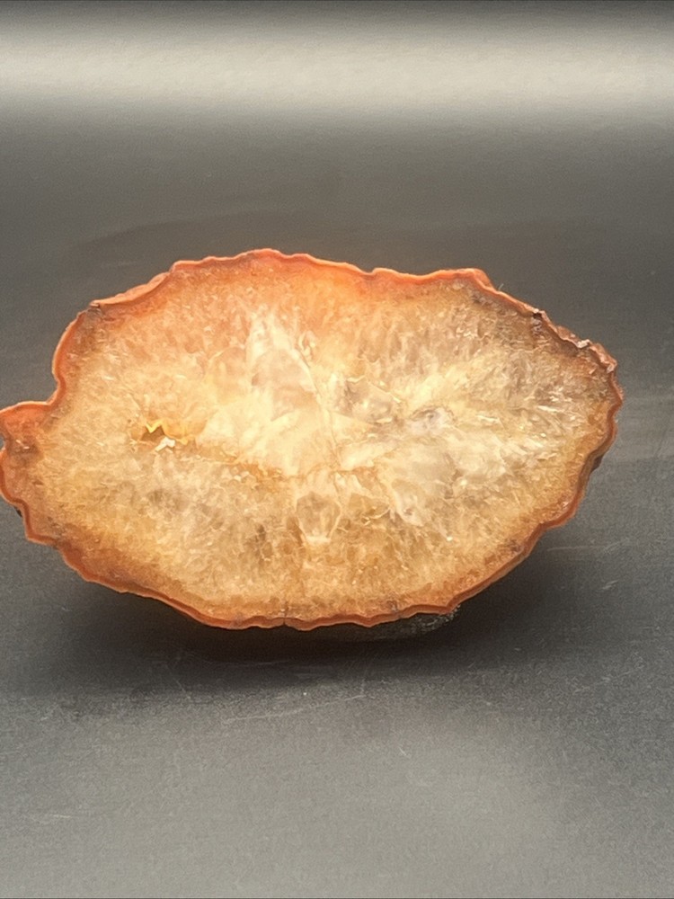 6.3 oz Agate Geode 3 1/4 X 1 7/8 #127