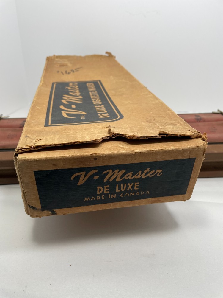 Vintage1950s V MASTER Cigarette Maker W/Original Box Unique Cigarette Roller