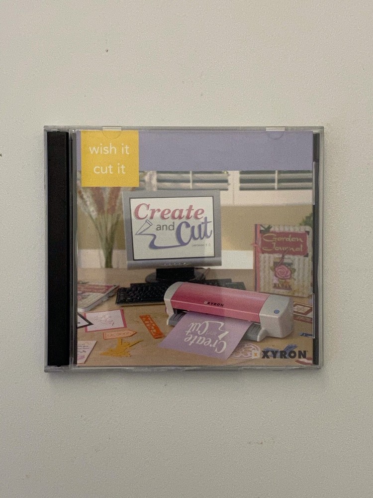 Create and Cut Software Xyron CD-ROM Mac PC Wish It Cut It Complete