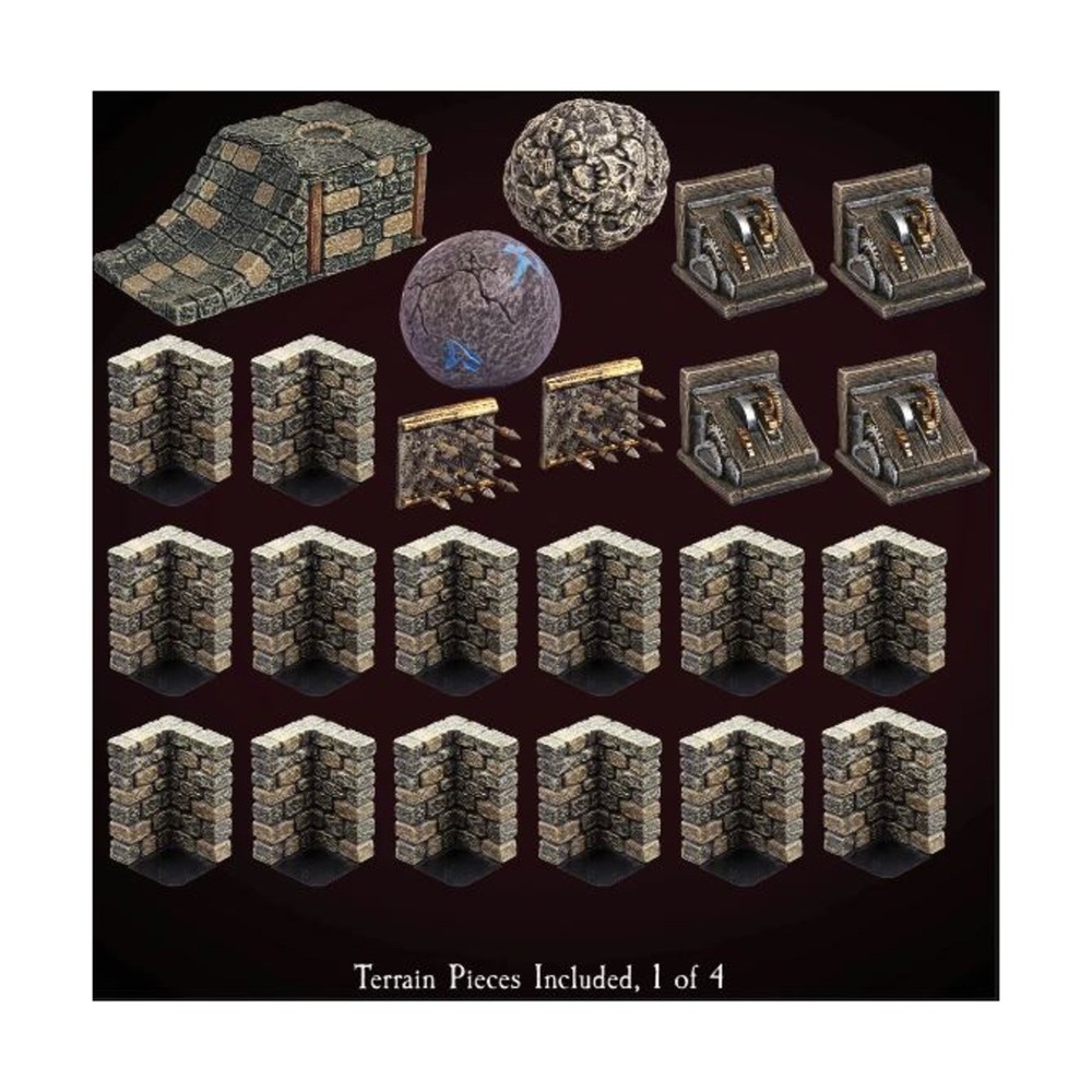 Dwarven Forge Dwarvenite Painted Doomroller's Labyrinth - Encounter 11 NM