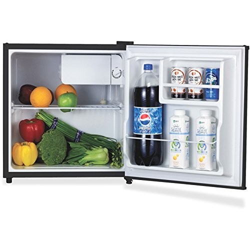 Lorell LLR72311 Compact Refrigerator 1.6 Cu.ft Black