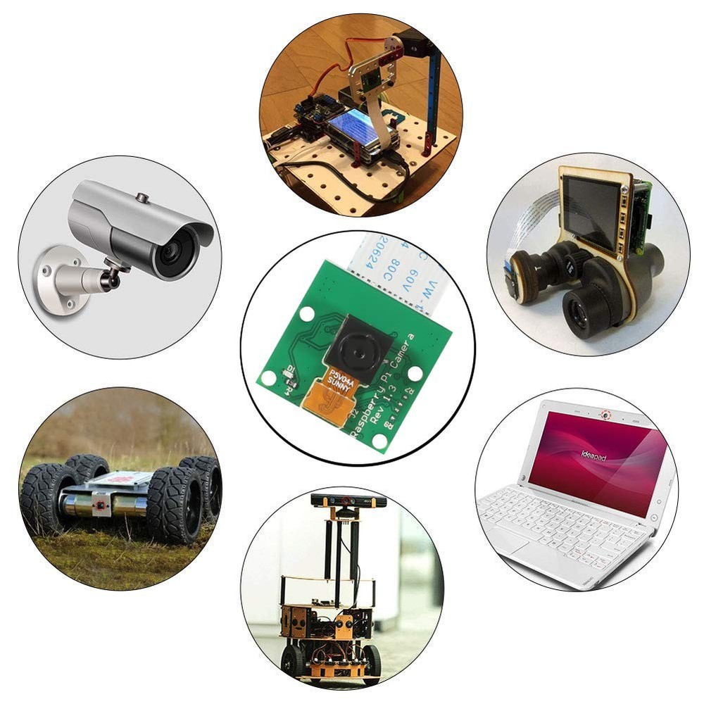 for Raspberry Pi Camera Module, 5MP 1080p with OV5647 Sensor Video Camera Mod...