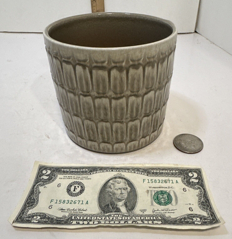 Vintage Scheurich Patterned Pottery Planter Germany 878-12
