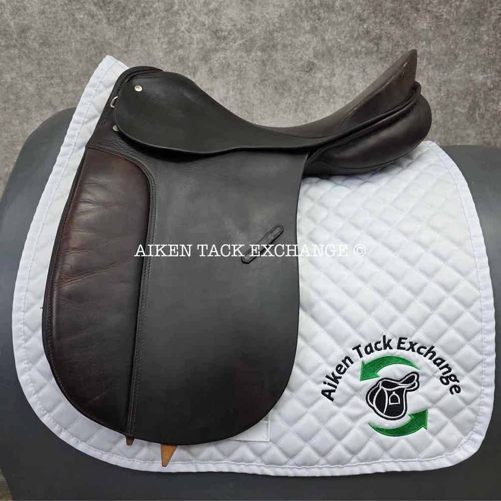 Max Hopfner Dressage Saddle, 18" Seat, Medium Tree (Read Description)