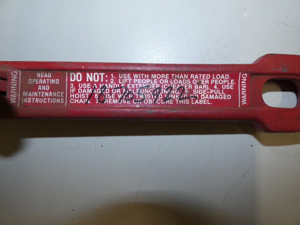 Come a Long Chain Fall 3/4 Ton Ratchet Handle