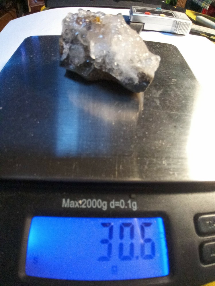 Hyalite opal botryoid on matrix