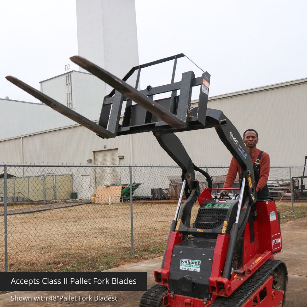 Titan Attachments Mini Skid Steer Pallet Fork Attachment, 36" Fork Blades