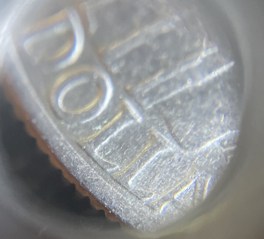 1976 DDR-Bicentennial Quarter-ERROR-Doubling On “DOLLAR”