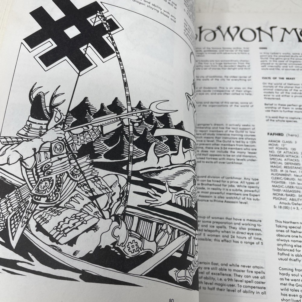 TSR Official Advanced Dungeons & Dragons Legend & Lore Book 1984