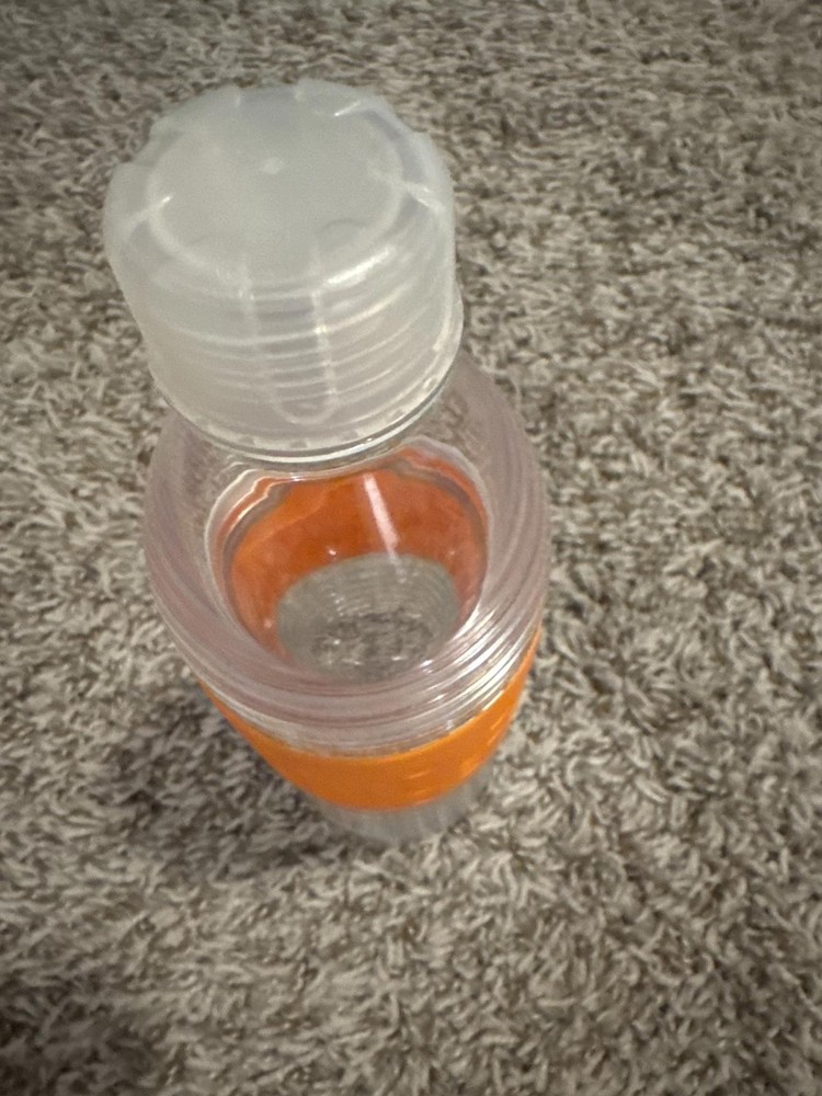COPCO Orange Clear Plastic Water Bottle - Durable, Reusable