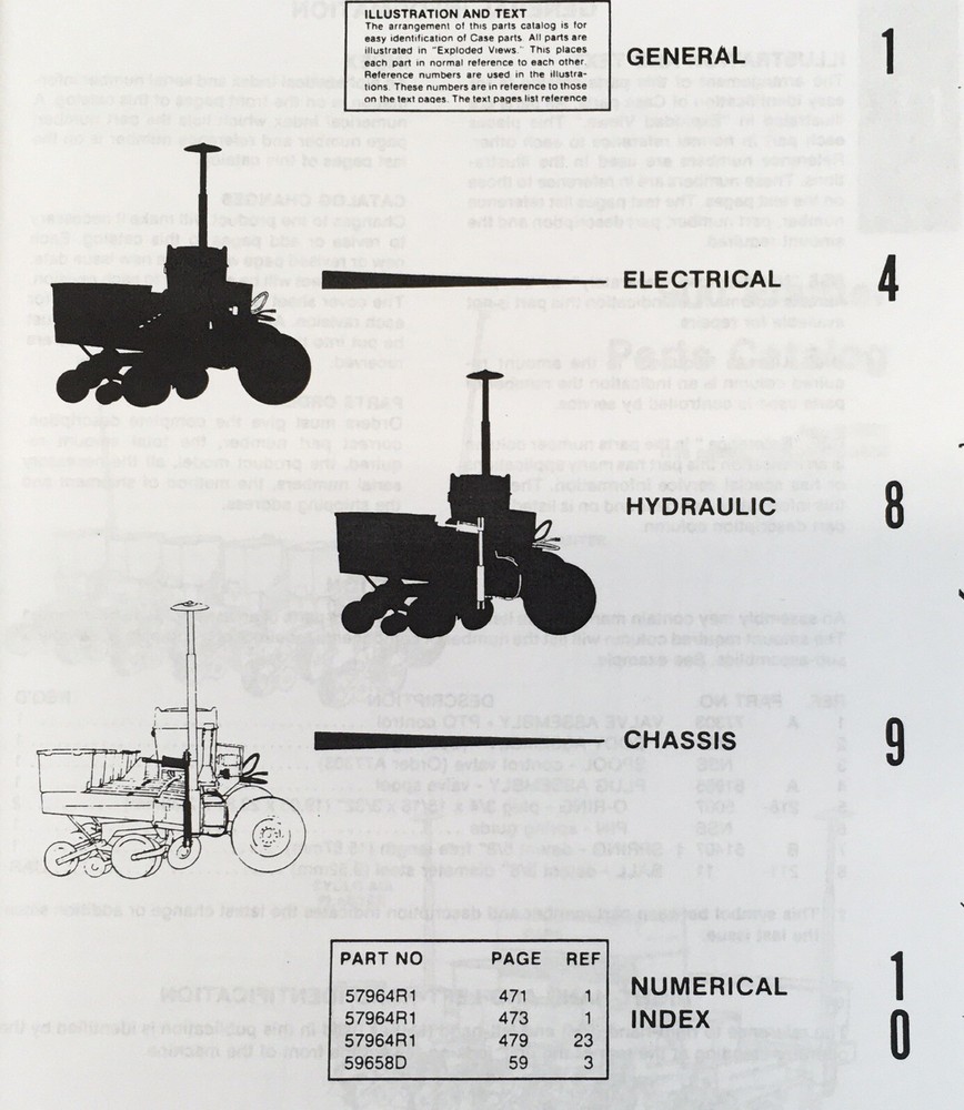 Case 900 Planter Parts Manual Catalog Book Assembly Schematic Exploded Views