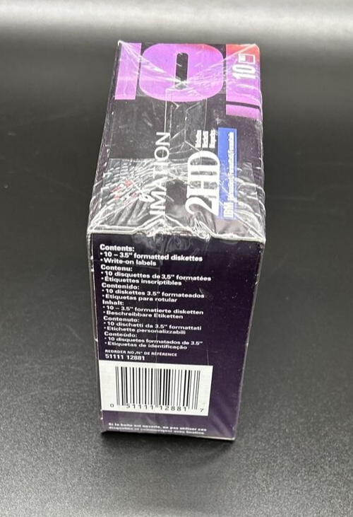 Imation 3.5" Floppy Disk Diskettes 10 Disk Pk IBM Formatted 1.44MB 2HD