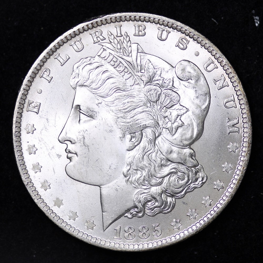 1885-O Silver Morgan Dollar GEM BU B024