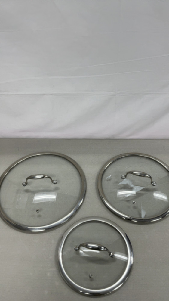 Hexclad 3 Pc Pan Set with Lids