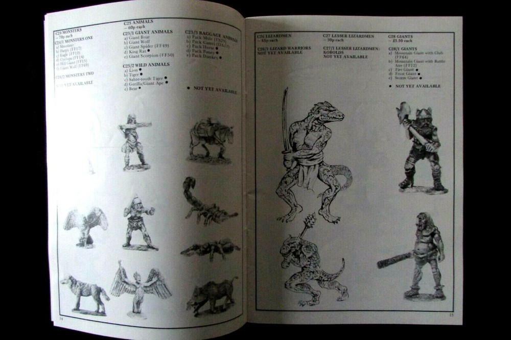 OOP Citadel / Warhammer Dragon Catalogue Softback Book 1983 NIB