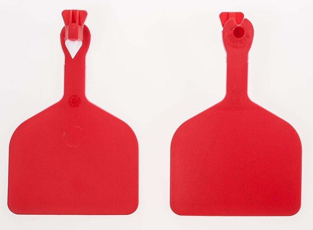 Z Tag Blank Feedlot ID tag, Red, 50/pack