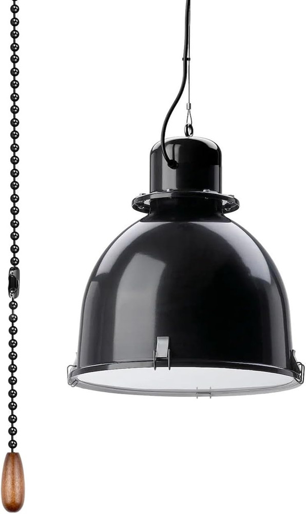 Black Ceiling Fan Pull Chain, 120" Extra Long Rust Proof 3Mm Beaded Ball Light P