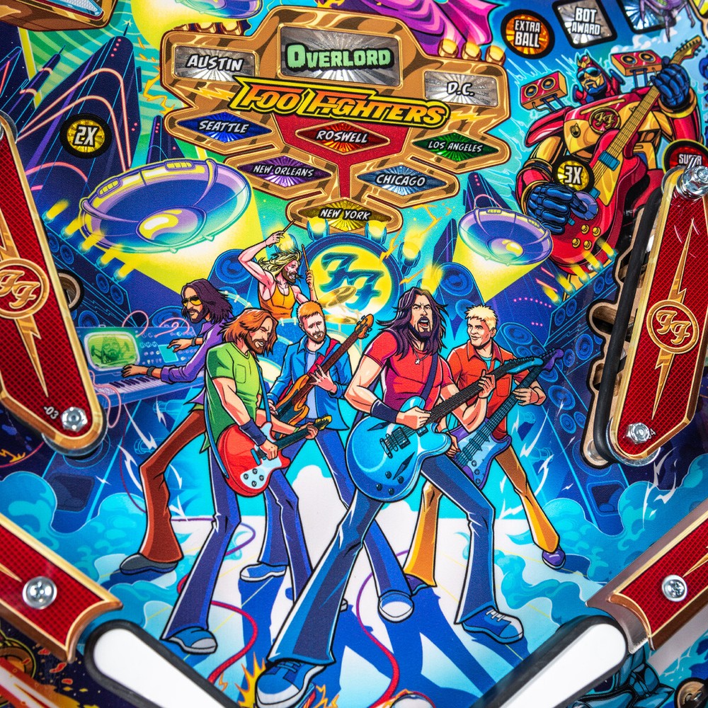 Stern Foo Fighters Premium Pinball Machine