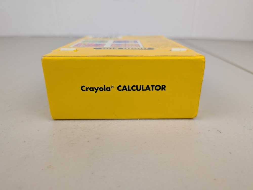 Vintage Crayola Calculator Nostalgia 1990's Needs Battery