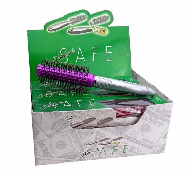Diversion Safe Hairbrush Secret Storage Compartment Inside Handle Keep $ Safe