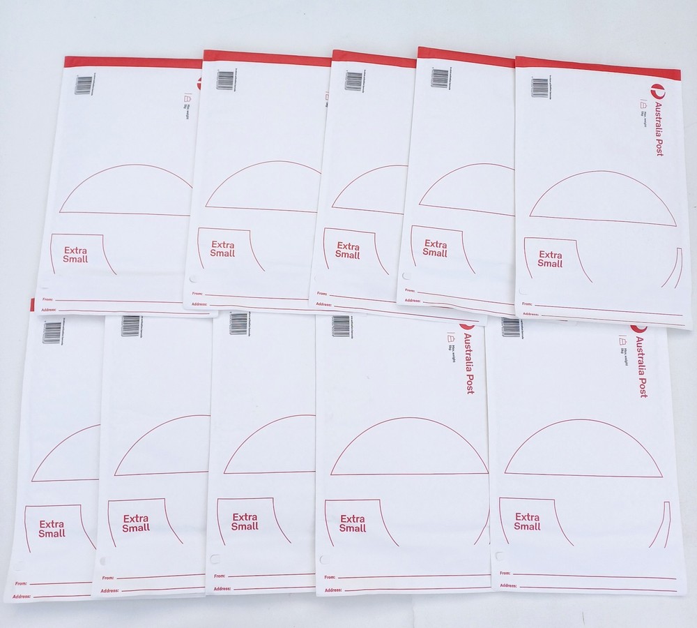 10x Australia Post Extra Small Flat Rate Padded Mailer Austpost No Postage