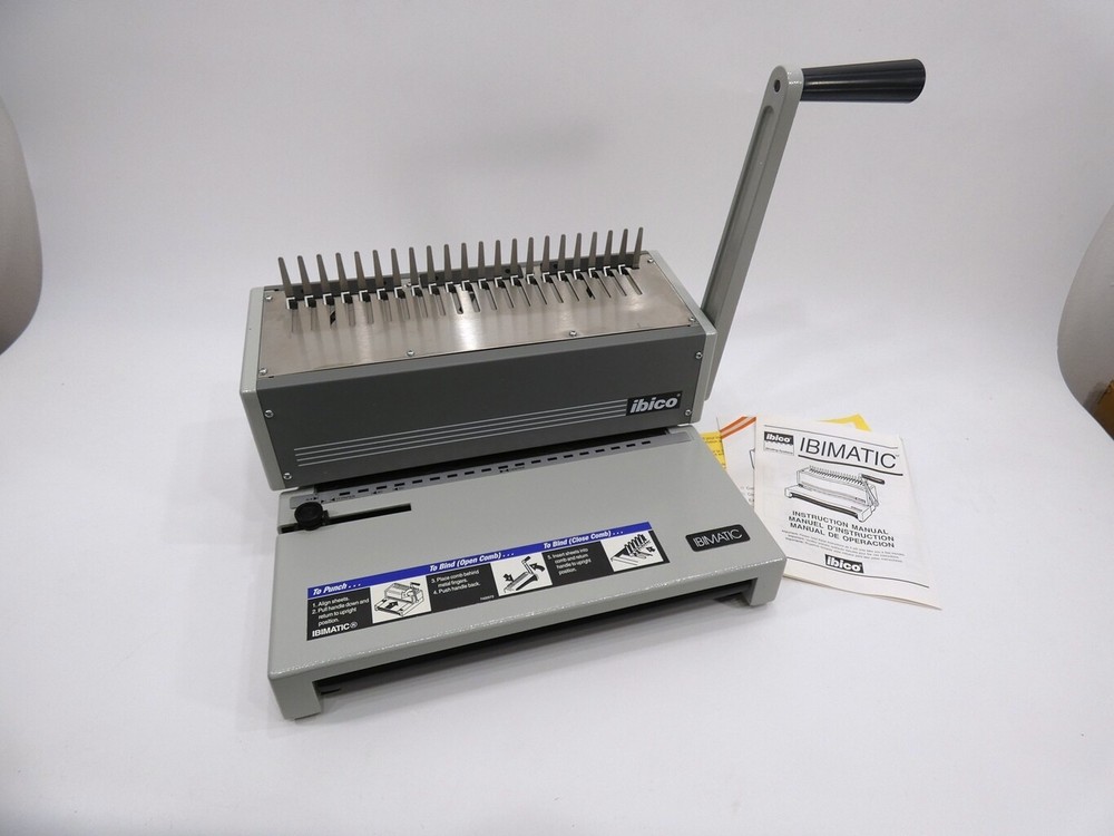 Ibico IBIMATIC Presentation Punch & Bind System w/ Covers & Combs
