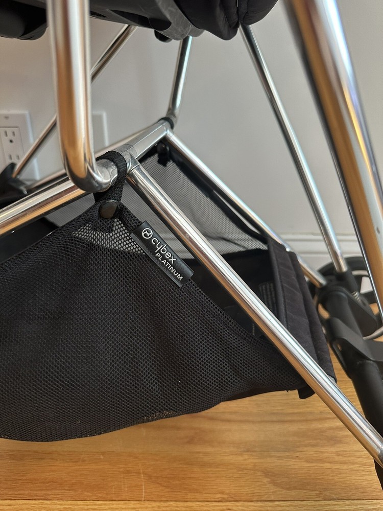 Cybex Platinum Mios Stroller Chrome/Black Frame Manhattan Gray Seat