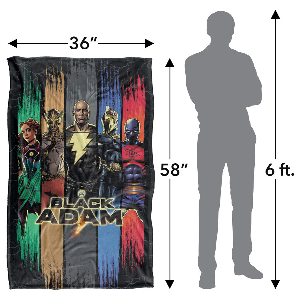 Black Adam Players Silky Touch Super Soft Throw Blanket