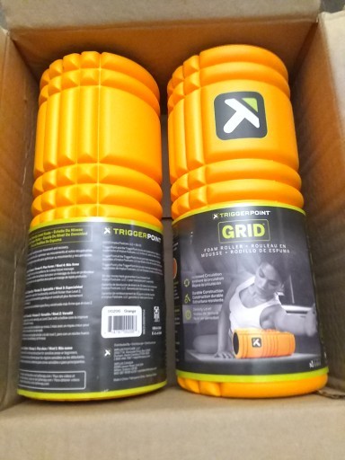 TRIGGERPOINT Grid Travel Orange Release Massage Foam Roller Circulation Density2