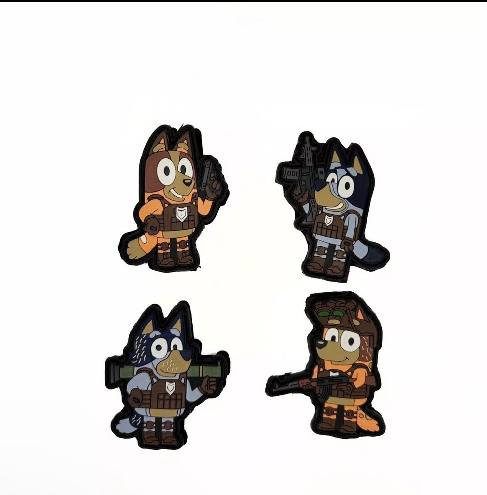 Morale Tactical Patch PVC Hook/Loop pack of 4