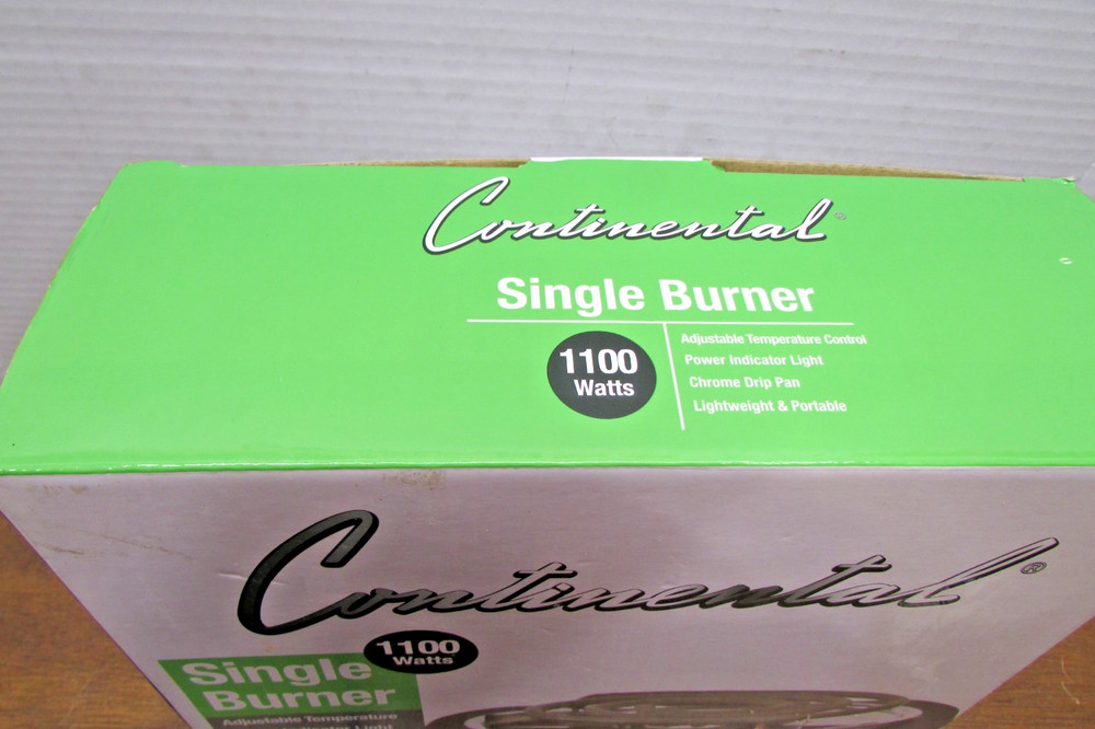 Continental Single Burner 1100 Watts Model CE23309 Open Box