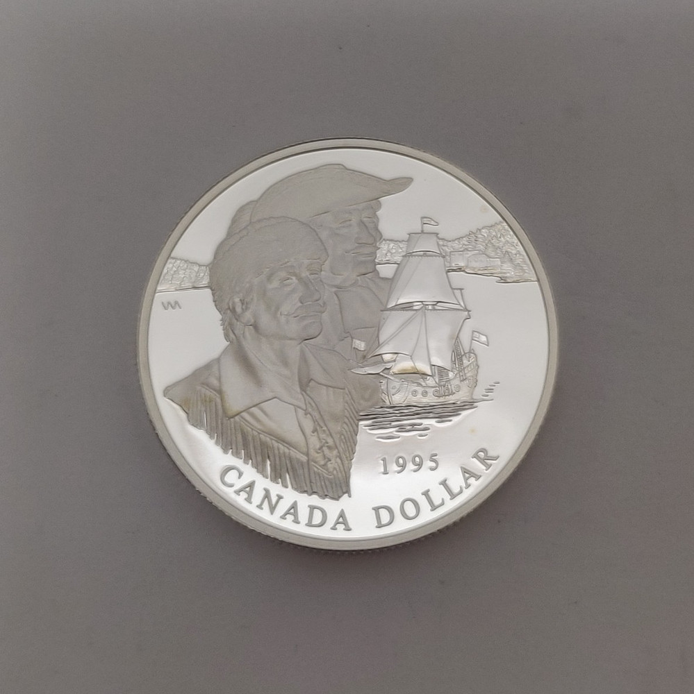 1995 CANADA SILVER DOLLAR HUDSON BAY CO.