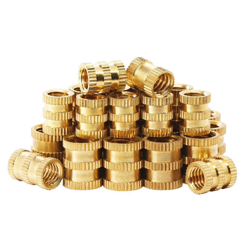 Knurl Insert Nut Round Metric Brass Solid Embedded Threaded M1 M1.2 M1.4 M1.6-M8