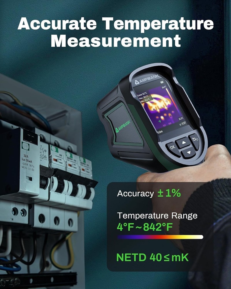 Durable Handheld Thermal Imager, Rated - 25Hz Frame Rate, 240 Resolution