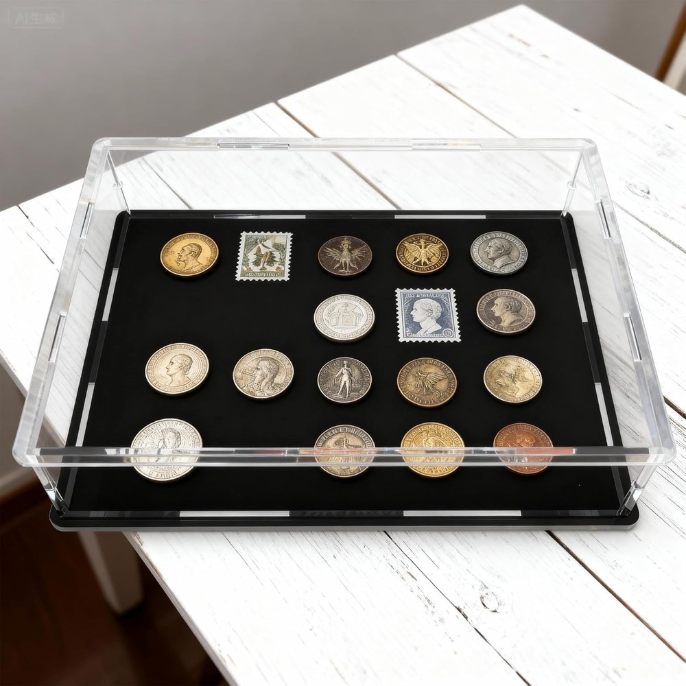 Book Display Case Clear Book Protector Case, Acrylic Display Cover Case for B...