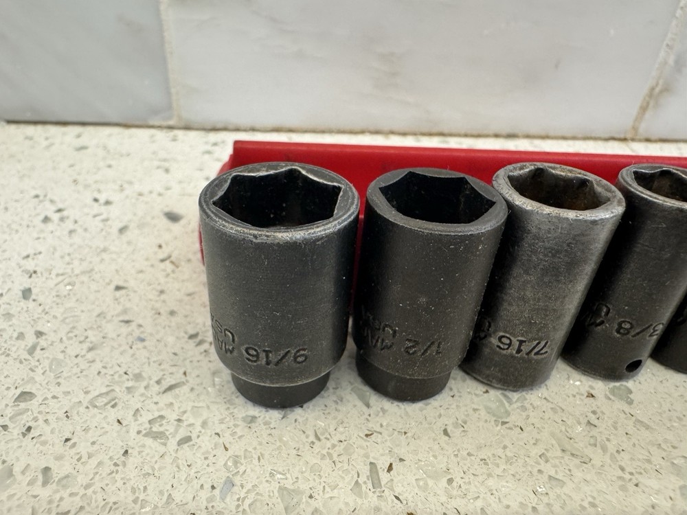 Mac Tools 10-PC. 1/4" Drive SAE Intermediate Impact Socket Set - 6-PT.