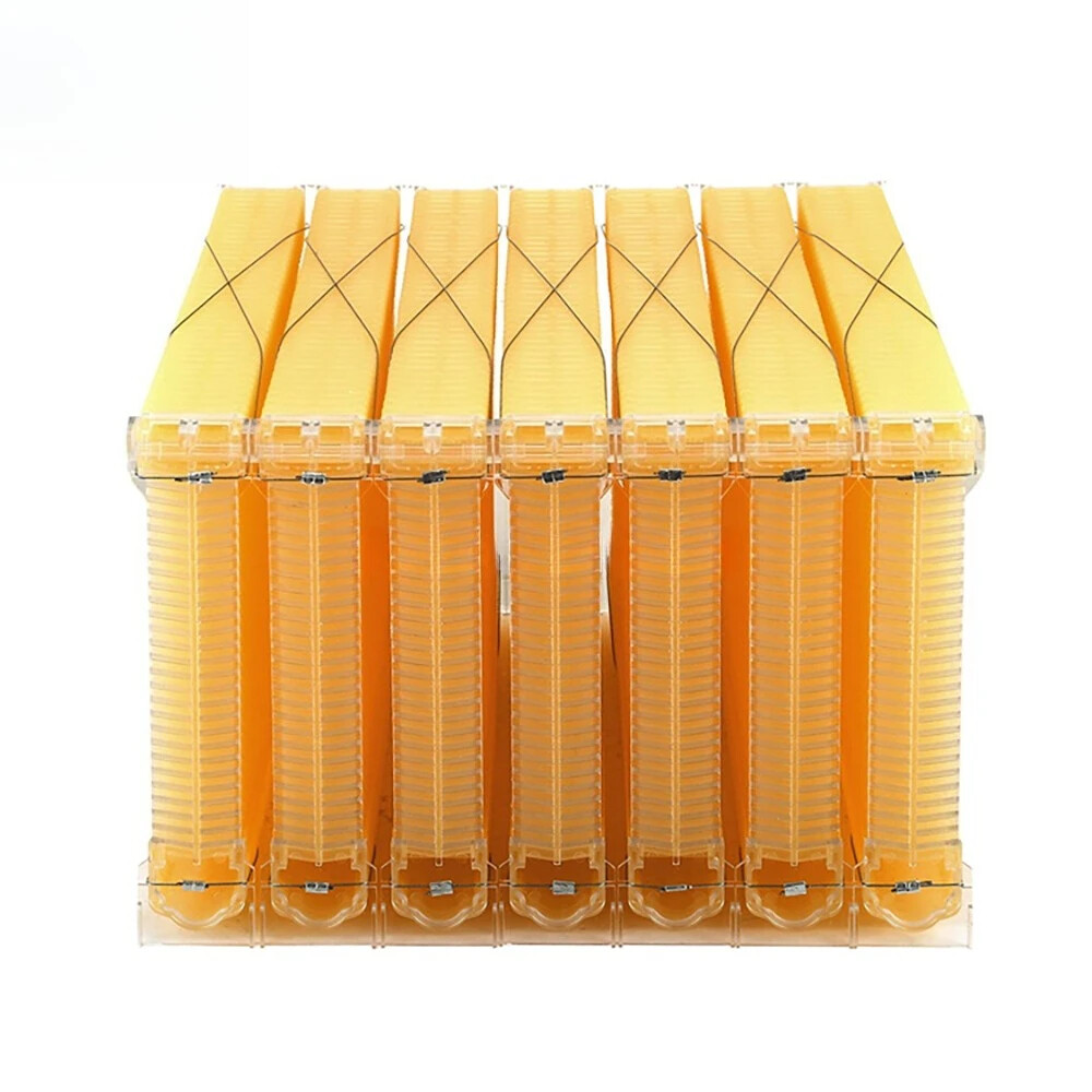 7Pcs Auto Seep Beehive Frames Plastic Honey Bee Hive Frames