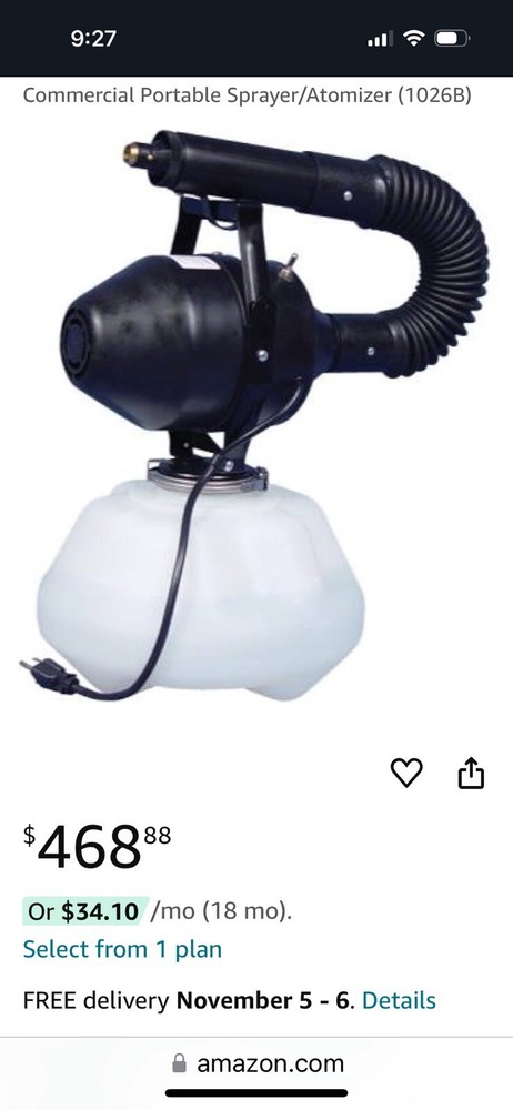 Atomizer Potable Sprayer With Mask