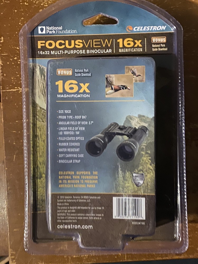 National Park Foundation Celestron Focusview 16 X 32 Multi-Purpose Binocular