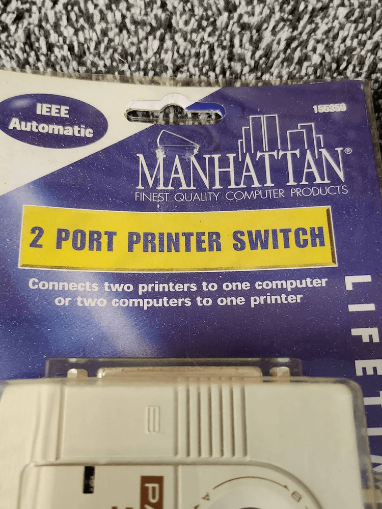 Vintage 2 Port Printer Switch #A76