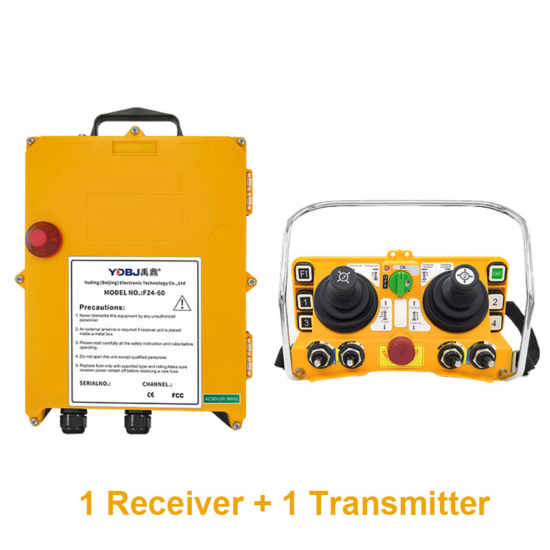 F24-60 Wireless Remote Controller Hoist Crane Joystick Transmitter Receiver VHF