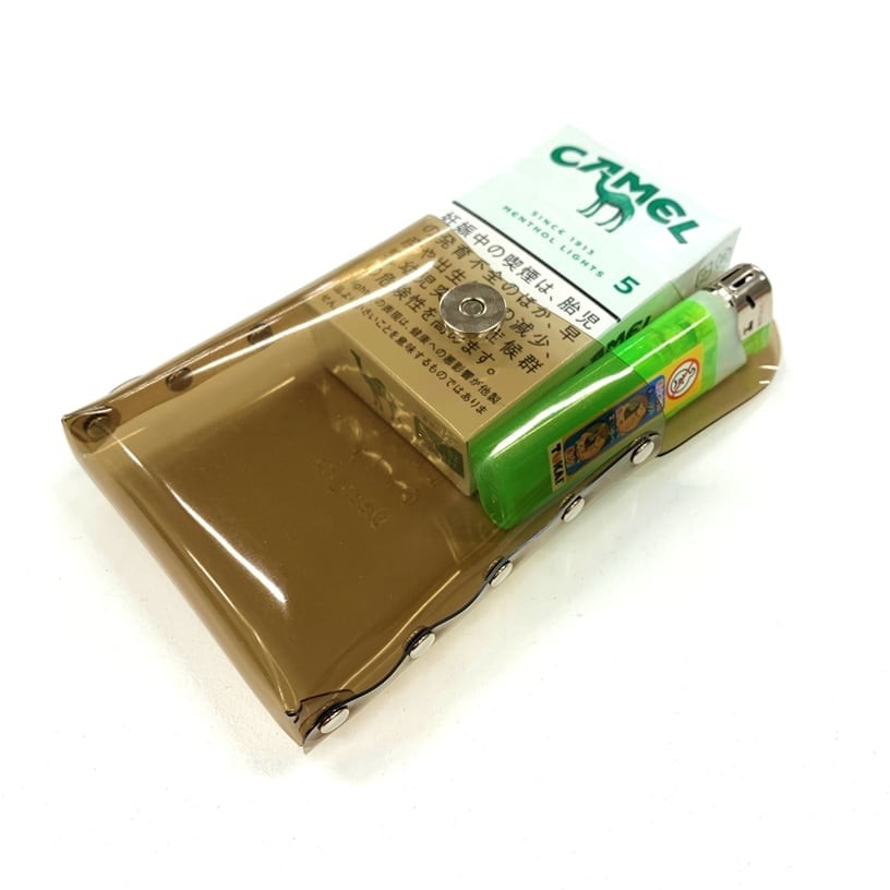 Transparent PVC Cigarette Case (Medium) w/ Magnetic Snap, Waterproof